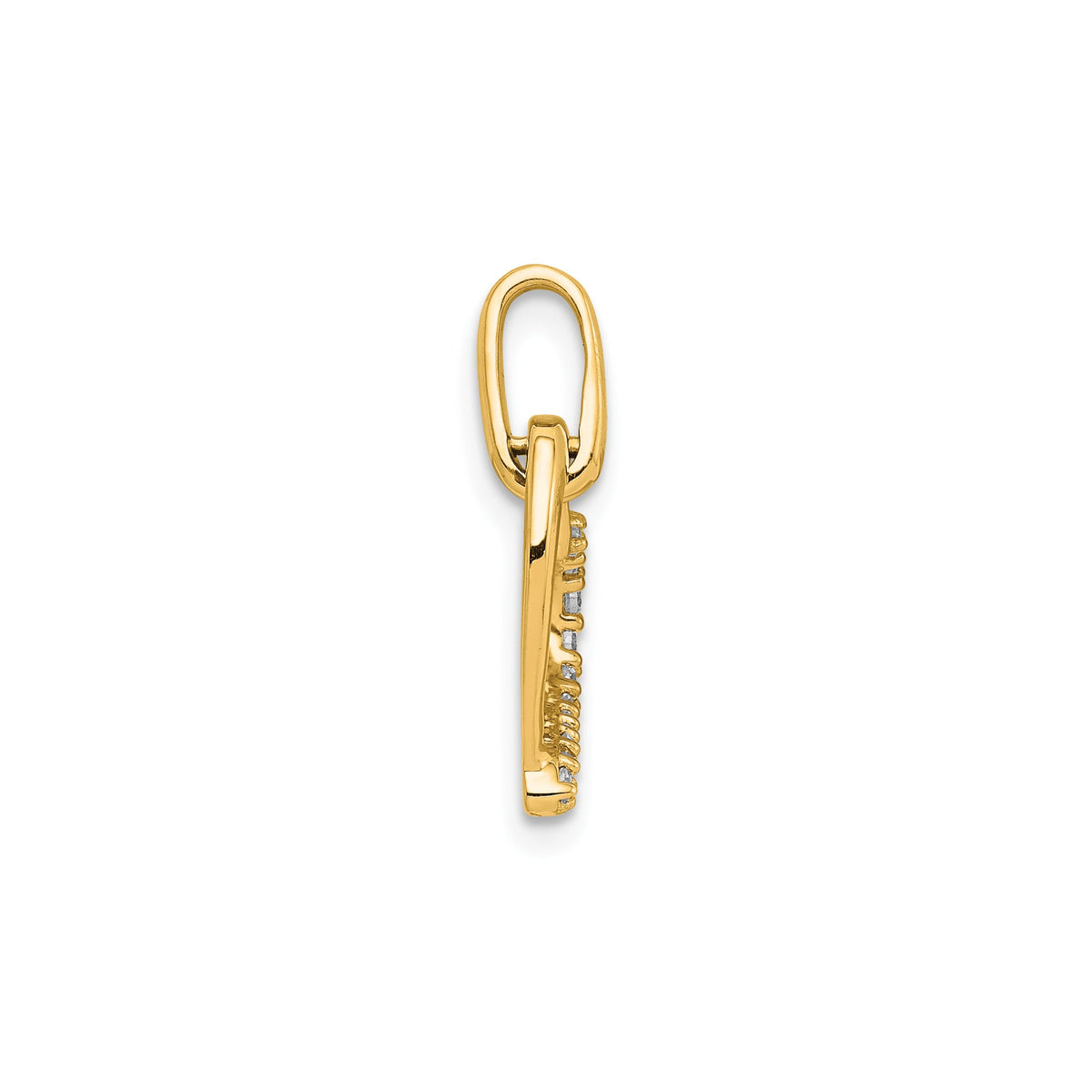 Diamond Heart Pendant in 14K Yellow Gold (1/15 ct. tw.) - Sophia Jewelers