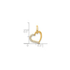 Diamond Heart Pendant in 14K Yellow Gold (1/15 ct. tw.) - Sophia Jewelers