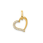 Diamond Heart Pendant in 14K Yellow Gold (1/15 ct. tw.) - Sophia Jewelers
