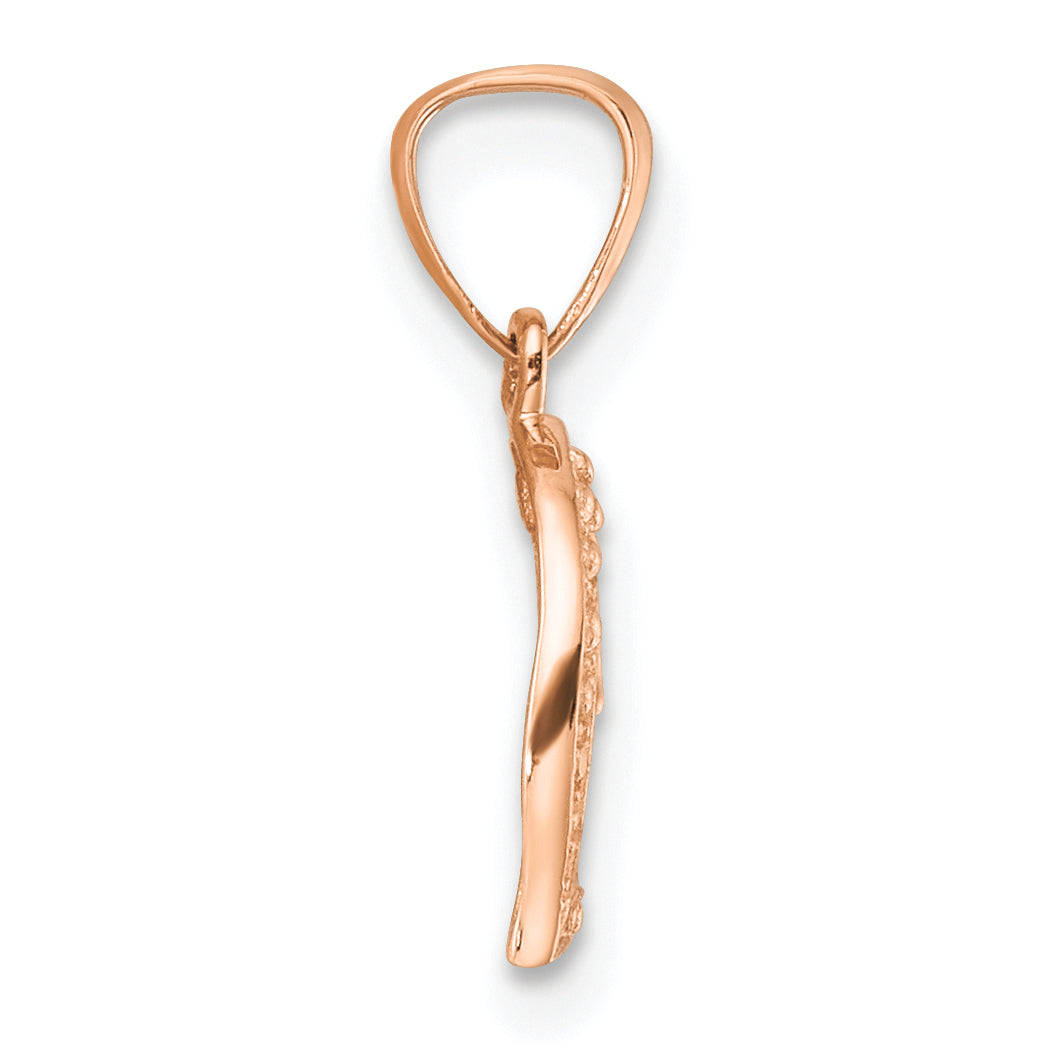 14k Rose Gold .01ct. Diamond Heart Pendant Secondary image