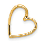 14k 1/10 carat Diamond Heart Chain Slide