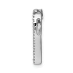 14k White Gold 1/6 carat Diamond Heart Chain Slide