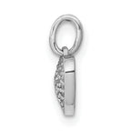10k White Gold 1/10ct. Diamond Heart Pendant