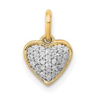 Yellow Gold Heart Pendants - Sophia Jewelers