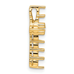 14k Diamond Cross Chain Slide Mounting
