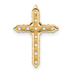 14k Diamond Cross Chain Slide Mounting