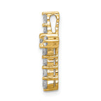 14k 3/4 carat Lab Grown Diamond VS/SI+ G+ Complete Cross Chain Slide Pendant