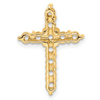 14k Diamond Cross Chain Slide Mounting