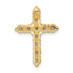 14k 1 carat Lab Grown Diamond VS/SI+ G+ Complete Cross Chain Slide Pendant
