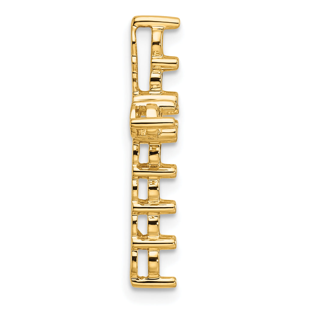 14k Diamond Cross Chain Slide Mounting