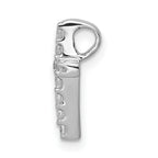 10K White Gold 1/5ct. Diamond Latin Cross Chain Slide