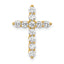 14k 3/4 carat Lab Grown Diamond VS/SI+ G+ Complete Cross Chain Slide Pendant