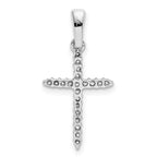 10K White Gold 1/6ct. Diamond Cross Pendant