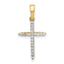 10K 1/6ct. Diamond Cross Pendant
