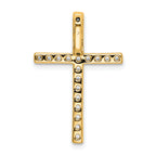 10k 1/2 carat Lab Grown Diamond VS/SI+ G+ Complete Cross Chain Slide Pendant