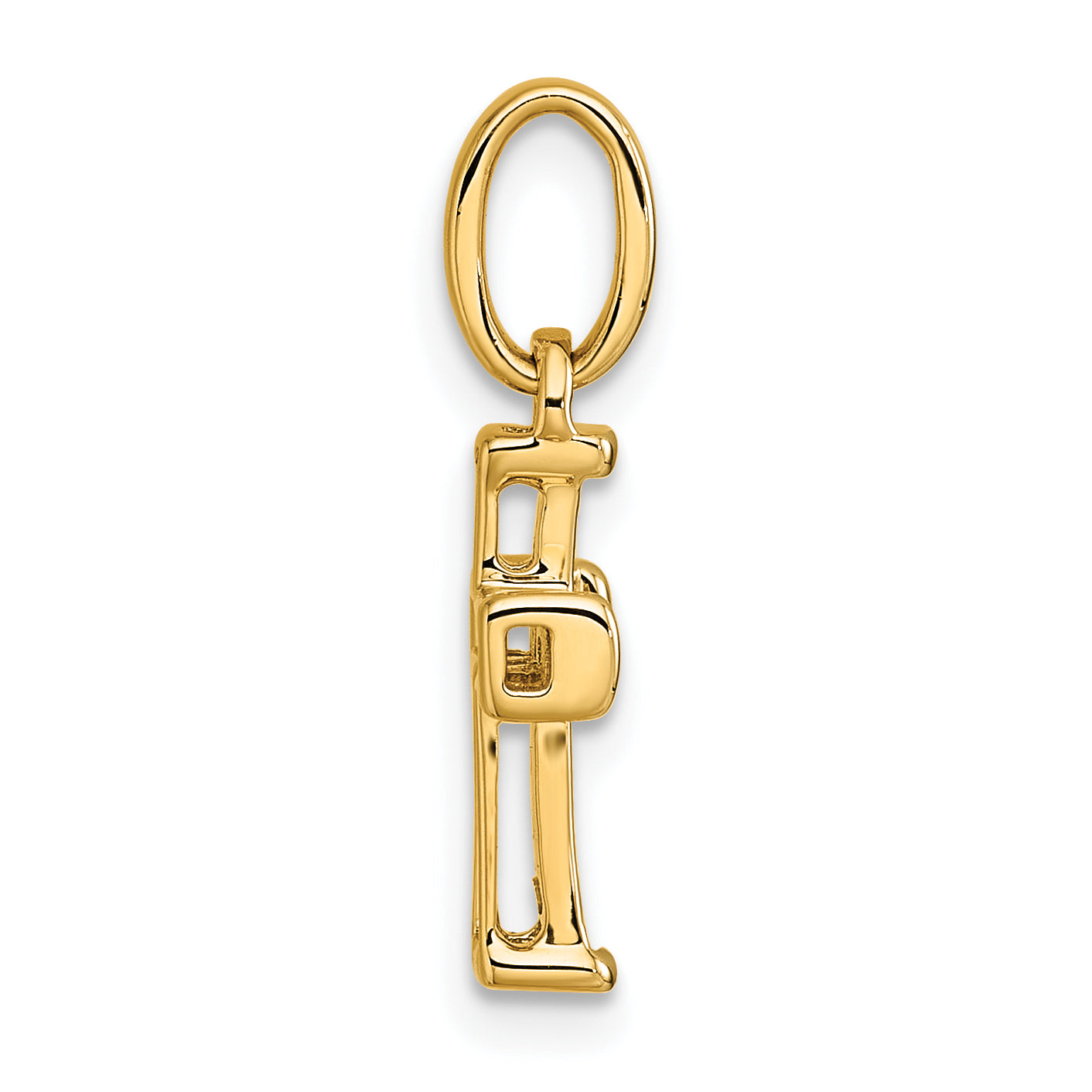 14k Small Diamond Latin Cross Pendant