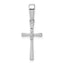 10K White Gold .02ct. Diamond Cross Pendant