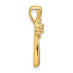 14k Diamond Cross Slide Pendant