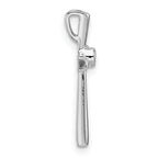 10K White Gold Cross Chain Slide Mounting
