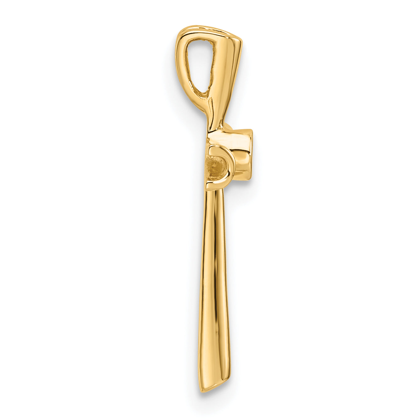 10K Cross Pendant Mounting (No Stone Included)