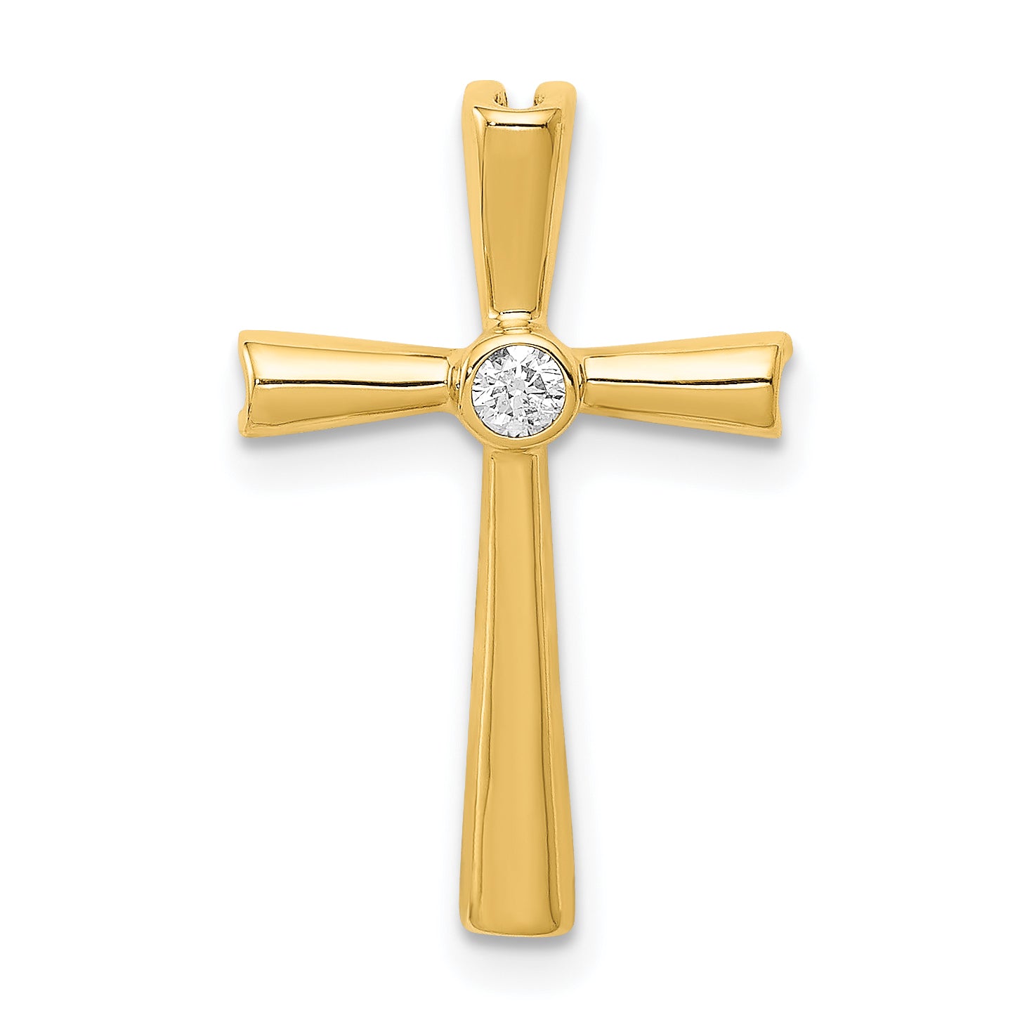 10K AA Diamond Cross Pendant Main image