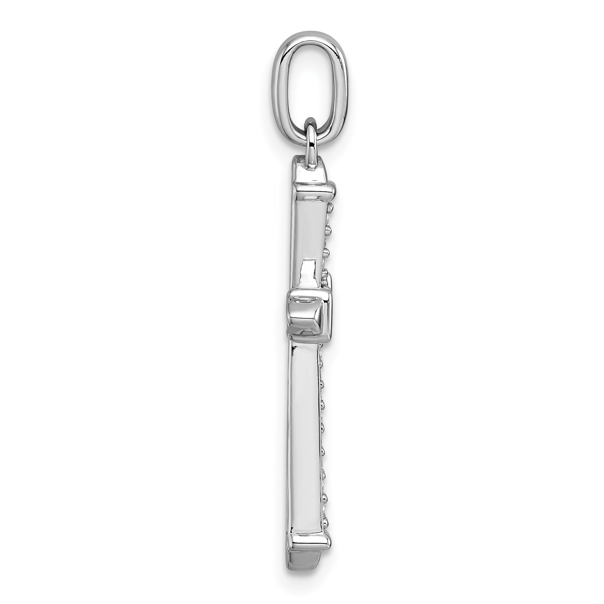 14k White Gold 1/5ct. Diamond Cross Pendant Secondary image