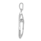 14k White Gold 1/15 carat Lab Grown Diamond VS/SI+ G+ Complete Cross Pendant
