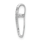 Diamond Cross Slide Pendant in 10K White Gold, 16mm (1/15 ct. tw.) - Sophia Jewelers