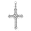 Cross Pendant in 14K White Gold with Lab-Grown Diamonds, 27mm (1/6 ct. tw.) - Sophia Jewelers