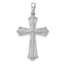 10K White Gold 1/8ct. Diamond Passion Cross Pendant