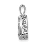 14k White Gold 1/5 carat Vibrant Moving Diamond Celtic Pendant