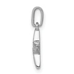 14k White Gold 1/10 carat Diamond Star Pendant