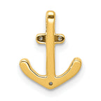 14k White Gold 1/10 carat Diamond Anchor Chain Slide