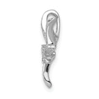 14k White Gold 1/4 carat Diamond Starfish Chain Slide Pendant