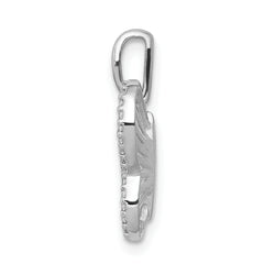 14k White Gold 1/5 carat Lab Grown Diamond VS/SI+ G+ Complete Buttlerfly Pendant