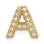 10K  Diamond Letter A Initial Charm
