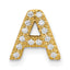 10K  Diamond Letter A Initial Charm