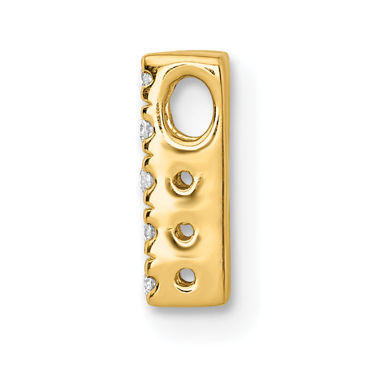 10K  Diamond Letter H Initial Charm Secondary image