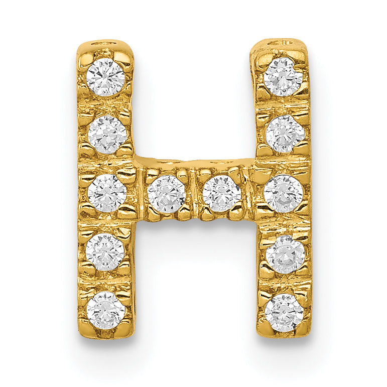 10K  Diamond Letter H Initial Charm Main image