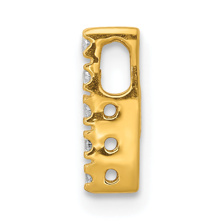 10K  Diamond Letter I Initial Charm