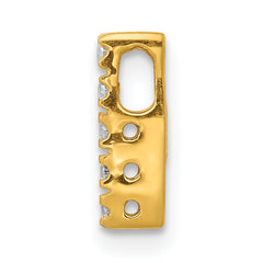 10K  Diamond Letter I Initial Charm