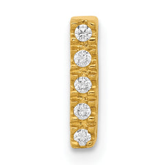 10K  Diamond Letter I Initial Charm