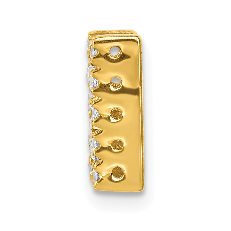 10K  Diamond Letter N Initial Charm Secondary image