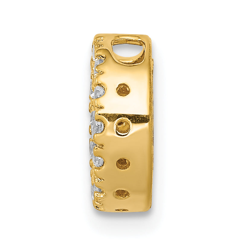 10K  Diamond Letter O Initial Charm Secondary image