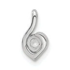 14k White Gold 1/6 carat Lab Grown Diamond VS/SI+ G+ Complete Fashion Pendant
