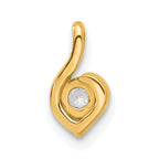 14k 1/6 carat Lab Grown Diamond VS/SI+ G+ Complete Fashion Pendant