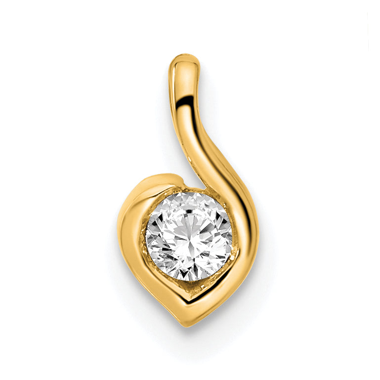 14k 1/6 carat Lab Grown Diamond VS/SI+ G+ Complete Fashion Pendant Main image