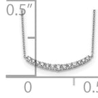 True Origin 14K White Gold 1/2 carat Lab Grown Diamond VS+ F+ 18 in Complete Fashion Bar Necklace