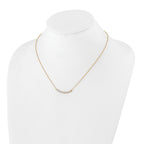 True Origin 14K Yellow Gold 1/2 carat Lab Grown Diamond VS+ F+ 18 in Complete Fashion Bar Necklace