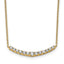 14k 1/2 carat Lab Grown Diamond VS+ F+ Complete 18 inch Fashion Bar Necklace